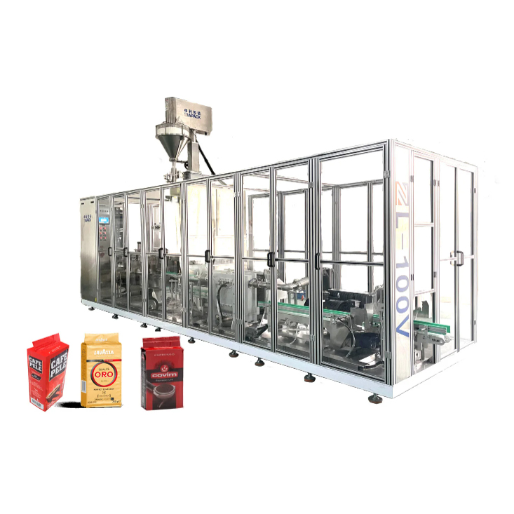 Automatický vákuový vákuovací baliaci stroj na výrobu vákuových vreciek na výrobu kávového prášku